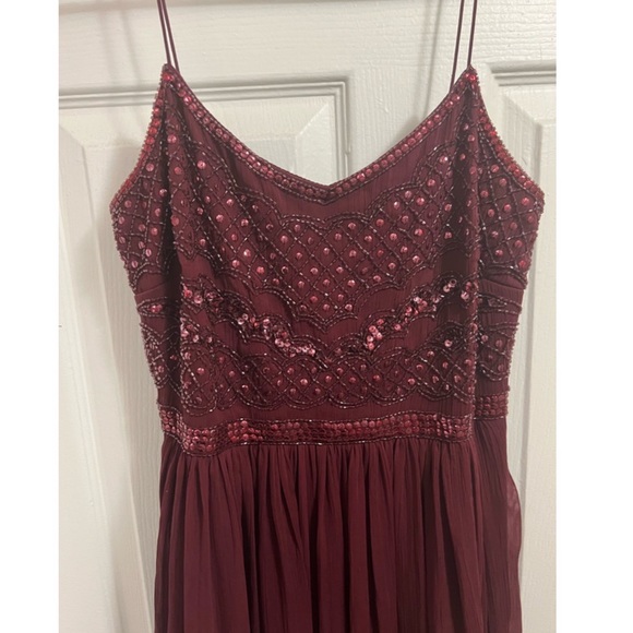 Adrianna Papell Beaded Chiffon Gown - Picture 3 of 7